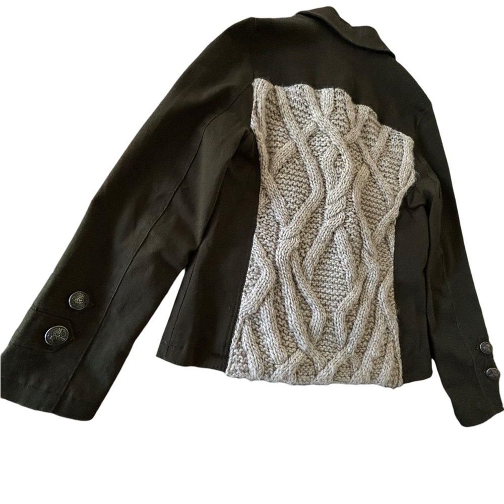 Sea Gypsies- Cable knit backed jacket- Medium- Like new!! - Picture 4 of 11